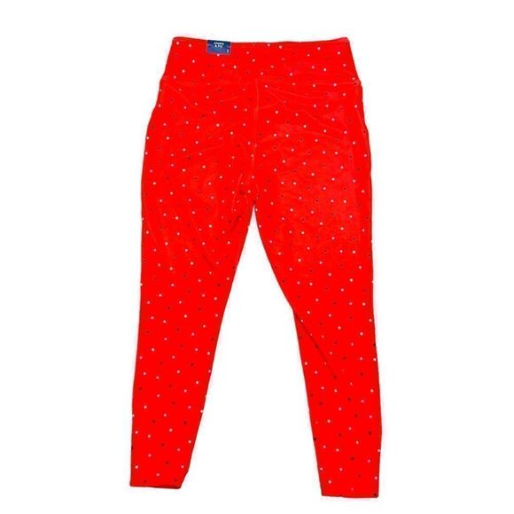 Crown & Ivy Printed Leggings Red Star Women's Large (L)  NWT - Picture 2 of 9